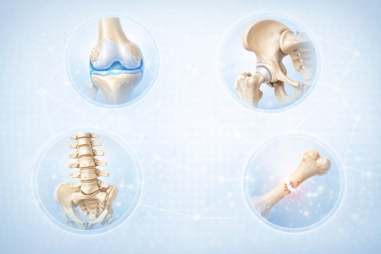 Dokter spine menjelaskan kondisi tulang belakang dan peran terapi regeneratif kepada pasien.