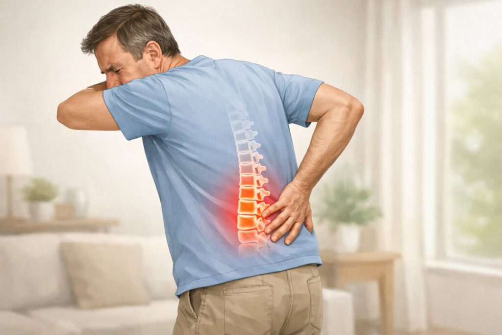 Pinggang Sakit Saat Batuk atau Bersin, Normal atau Tanda Saraf Terjepit? Ini Bedanya dan Kapan Harus Periksa