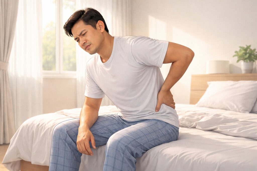 Sakit Punggung Saat Bangun Tidur: Gejala Biasa atau Tanda Saraf Terjepit?